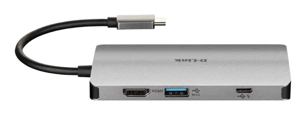 Docking D-Link DUB-M810 8in1 USB-C - HDMI/USB3.0x2/CR/PD/GLAN Slika 3
