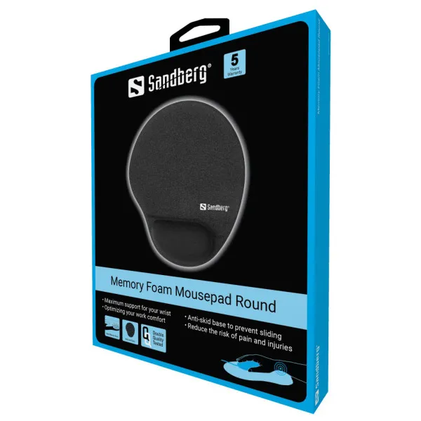 Podloga za miša Sandberg Foam Mousepad Round 520-37 Slika 2