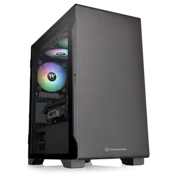 Kućište Thermaltake S100 TG/Black/Tempered Glass/120mm Fan/CA-1Q9-00S6WN-00 Slika 1