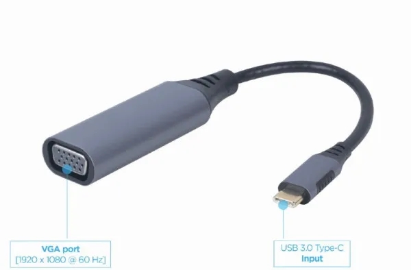 Adapter Cablexpert A-USB3C-VGA-01 USB-C - VGA Slika 3
