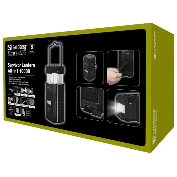 Zvučnik Bluetooth Sandberg Survivor Lantern 420-90 zvučnik/FM/Powerbank/lampa Slika 6