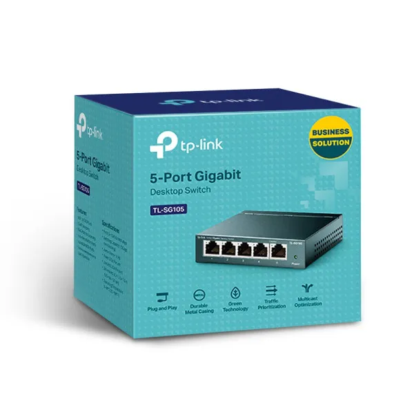 TP-Link LAN Switch TP-LINK TL-SG105 Gigabit 10/100/1000Mbps metal Slika 3