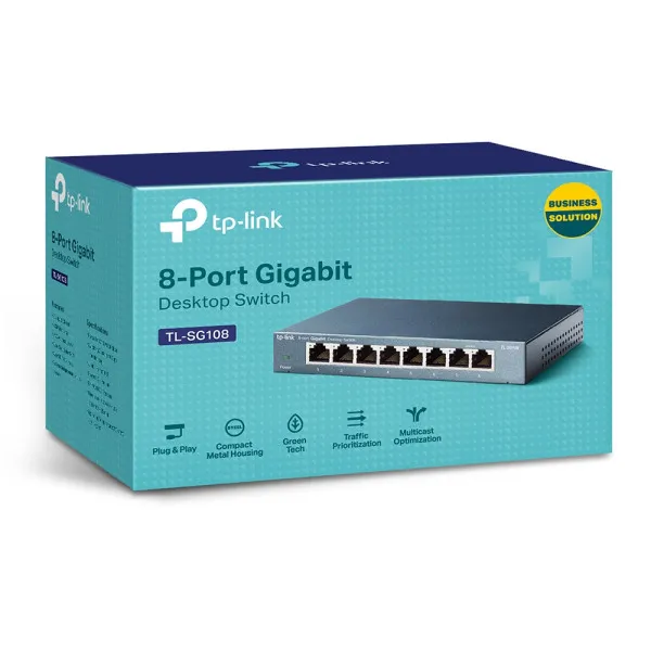 TP-Link LAN Switch TP-LINK TL-SG108 Gigabit 10/100/1000Mbps Slika 3