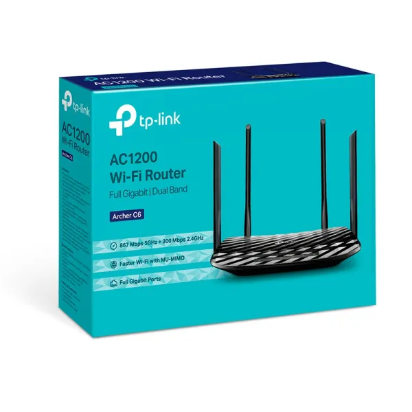 TP-Link LAN Router TP-LINK Archer C6 WiFi 1200Mb/s Multi-user MIMO Slika 4