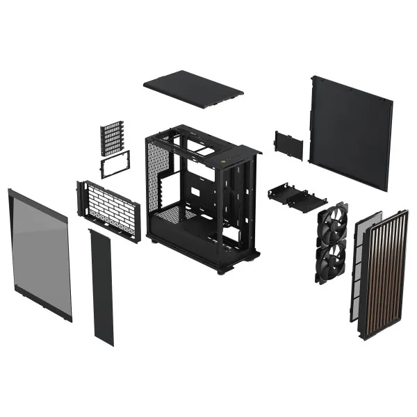 Kućište Fractal Design North Charcoal Black TG Dark, FD-C-NOR1C-02 Slika 4
