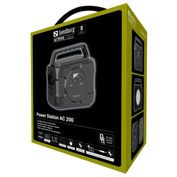 Power Station Sandberg AC200 PD100W 48000mAh 420-83 šuko 200W/lamp Slika 6