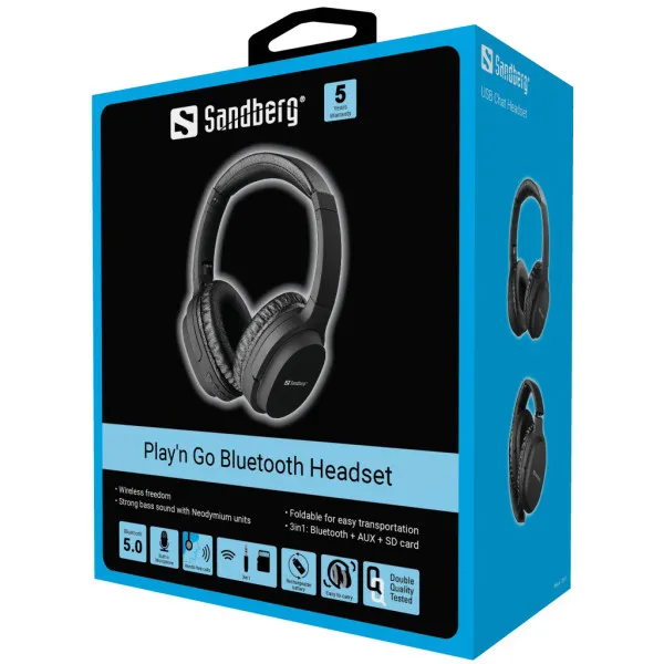 Bluetooth slušalice Sandberg Play N Go BT/3.5mm/micro SD 126-37 Slika 3