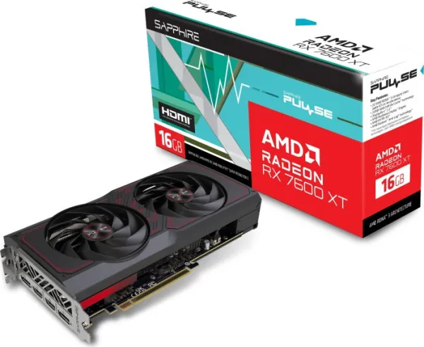 SVGA Sapphire Radeon RX 7600XT Pulse Gaming OC 16GB, 11339-04-20G Slika 1