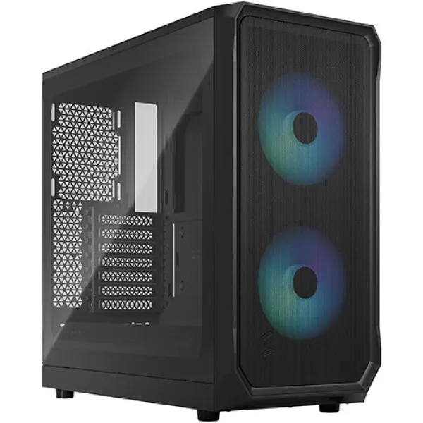 Kućište Fractal Design Focus 2 RGB Black TG Clear Tint, FD-C-FOC2A-03 Slika 1