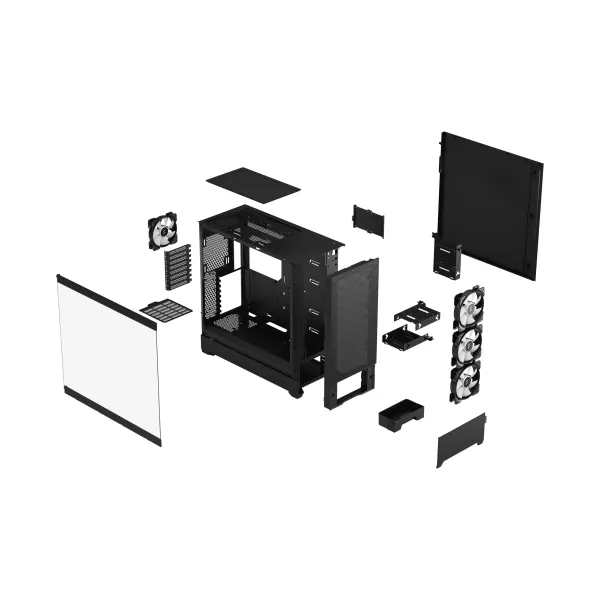 Kućište Fractal Design Pop XL Air RGB Black TG Clear Tint, FD-C-POR1X-06 Slika 4