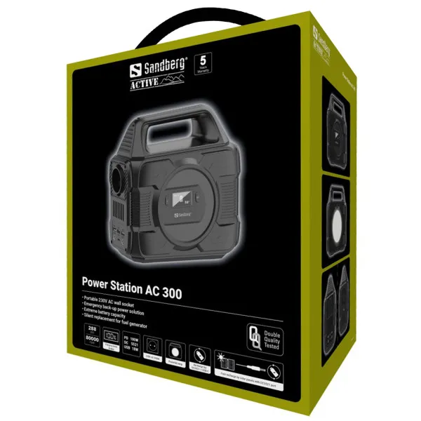 Power Station Sandberg AC300 PD100W 80000mAh 420-84 šuko 300W/lamp Slika 6