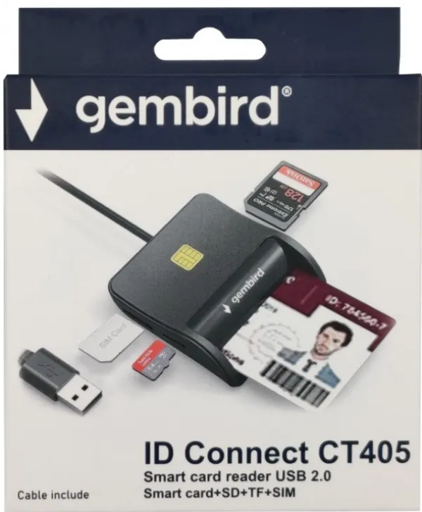 USB Smart Card Reader Gembird CRDR-CT405 Slika 1