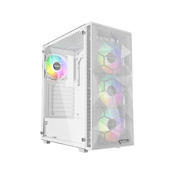 Kuciste Raidmax Talos window/White, 4x 120mm FRGB/650W/RT650RGBW Slika 1
