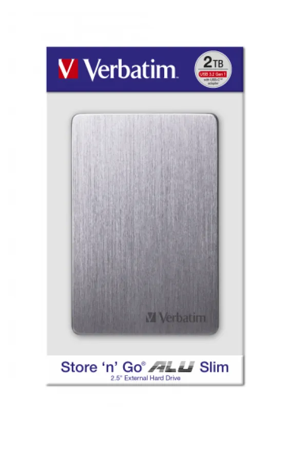 HDD E2.5" Verbatim 2TB USB 3.2 Store'n'Go 53665, Space grey Slika 3