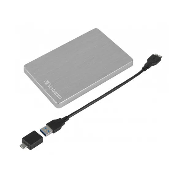 HDD E2.5" Verbatim 1TB USB 3.2 Store'n'Go 53663, Silver Slika 2