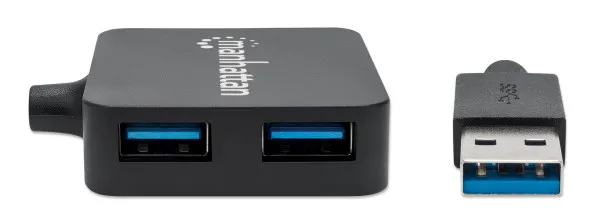 USB HUB 4port Manhattan 162296 3.2 G1/5Gbps/Crni Slika 2