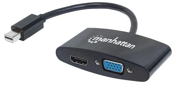 Adapter Manhattan 152709 Mini DisplayPort/M - HDMI/VGA F Crni Slika 1