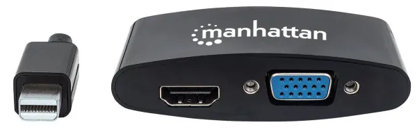 Adapter Manhattan 152709 Mini DisplayPort/M - HDMI/VGA F Crni Slika 2