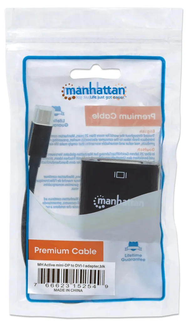 Adapter Manhattan 152549 Mini DisplayPort/M - DVI-D 24+5/F 4K Slika 3
