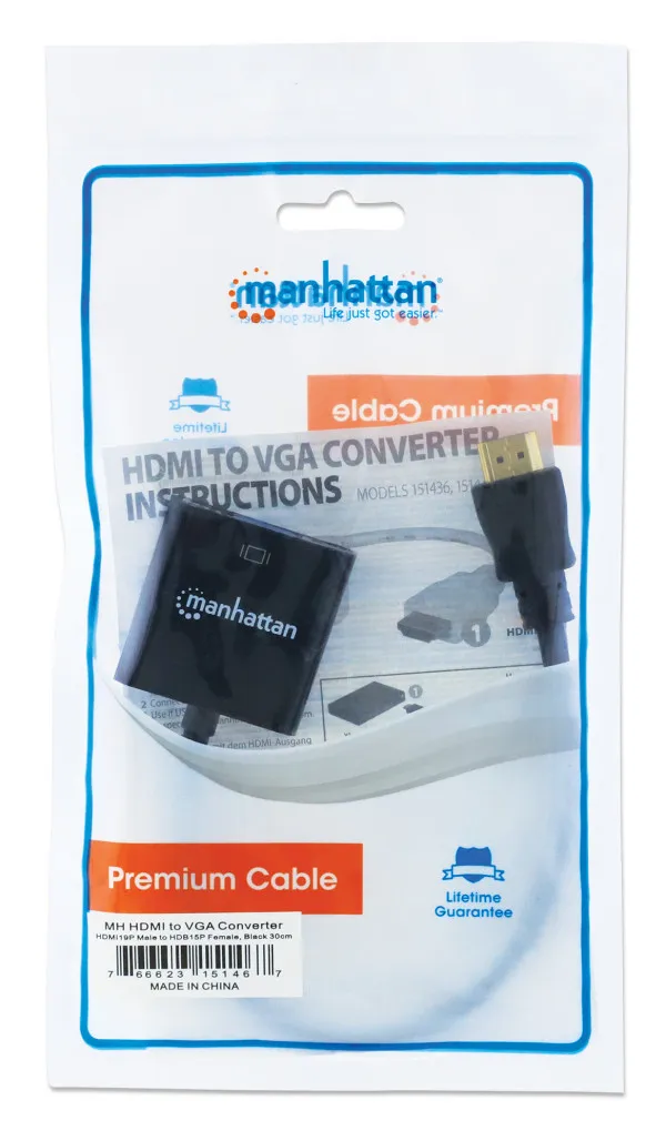 Adapter Manhattan 151467 HDMI/M - VGA/F Slika 3