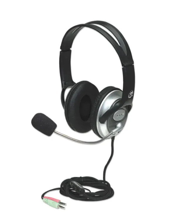 Slušalice sa mikrofonom Manhattan Classic 175555, black Slika 1