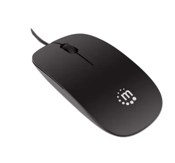 Miš USB Manhattan Silhouette 177658, black Slika 2