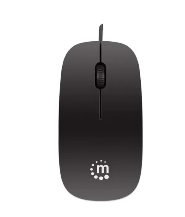 Miš USB Manhattan Silhouette 177658, black Slika 3