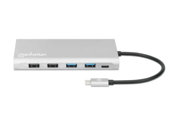 Docking station Manhattan 130660 12in1 USB-C - 3xHDMI/4xUSB/LAN/CR/PD 100W Slika 4