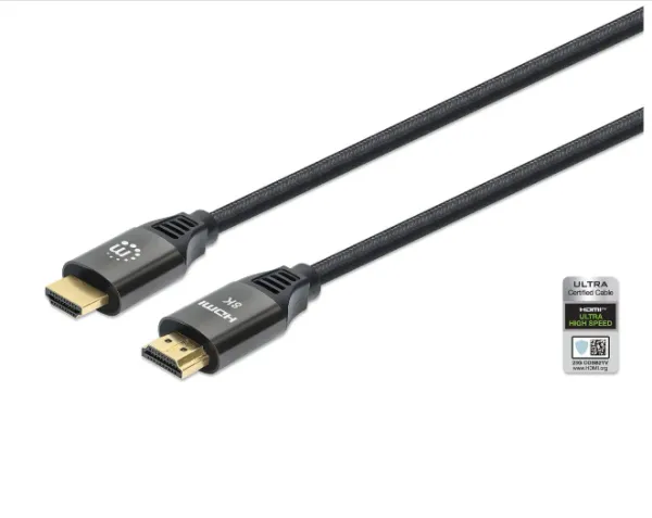 Kabl Manhattan 355940 HDMI M/M 8K/60Hz/48Gbps/2m Slika 1