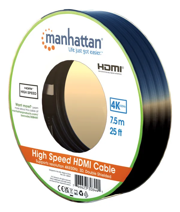 Kabl Manhattan 308441 HDMI M/M 1080/7,5m Slika 3