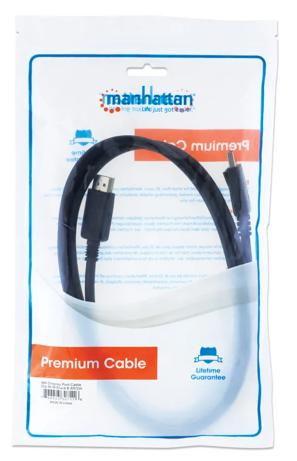 Kabl Manhattan 307116 DisplayPort M/M 4K/60Hz/2m Slika 3