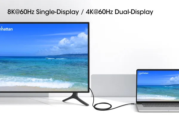 Kabl Manhattan 356374 USB-C M/M 3.1/8K/60Hz/Thunderbolt 4/40Gbps/PD/1m Slika 6