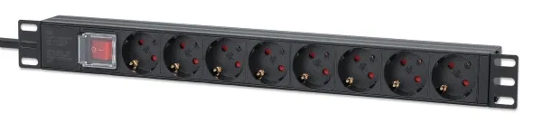 PDU kabl Intellinet 715126 19"/1U sa 8 utičnica/prekidač/2m Slika 1