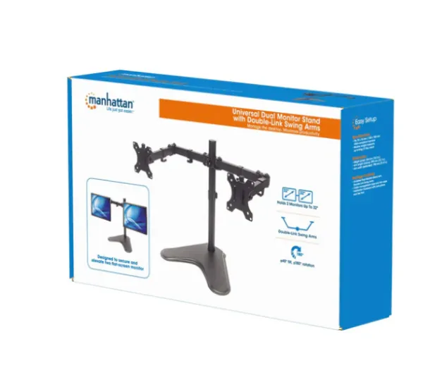 Stoni nosač za dva monitora Manhattan 461559 13"-32" Slika 4