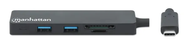 USB-C HUB 3port Manhattan 164948 3.2 G1/5Gbps/CR/Crni Slika 2
