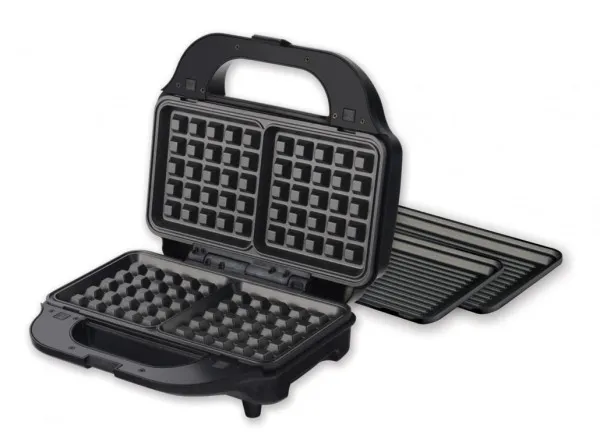 Heinner Aparat za sendviče HEINNER SM-2H900BKS 900W/2 ploče/28x15cm/bordo Slika 2