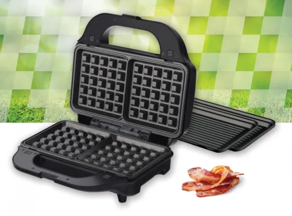 Heinner Aparat za sendviče HEINNER SM-2H900BKS 900W/2 ploče/28x15cm/bordo Slika 4