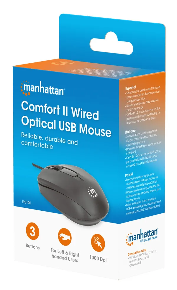 Miš Manhattan Comfort II USB 190190 Slika 6