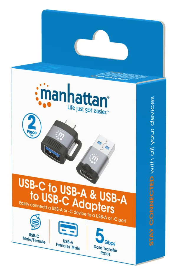 Adapter Manhattan 356329 USB 3.0 - USB-C M/F - F/M set 2 adaptera Slika 7