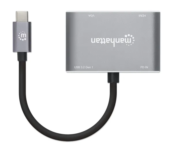 Docking station Manhattan 130691 USB-C - VGA/HDMI/USB 3.0/PD 87W Slika 3