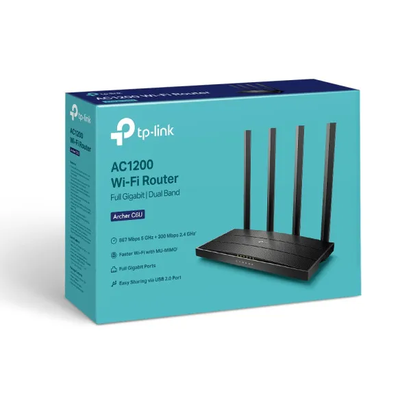 TP-Link LAN Router TP-LINK ARCHER C6U AC1200/1GWAN/4GLAN Slika 6