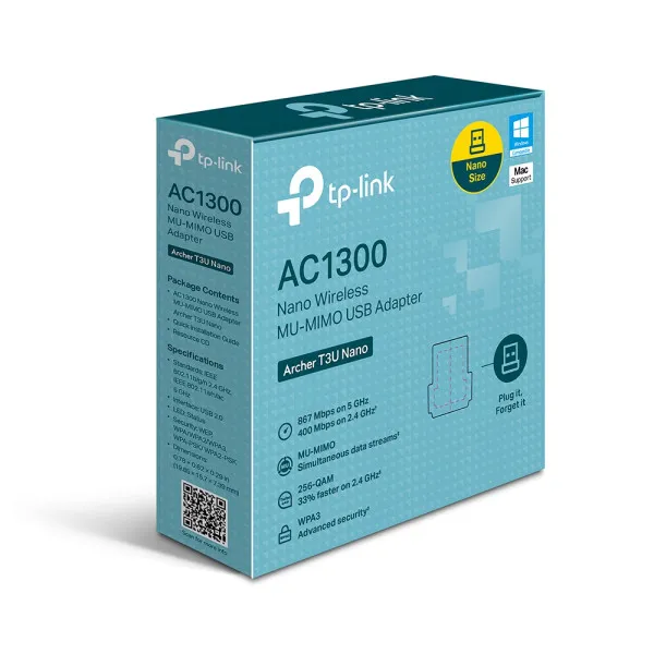 Nedefinisan LAN MK TP-LINK ARCHER T3U Nano Wireless MU-MIMO USB Adapter Slika 4