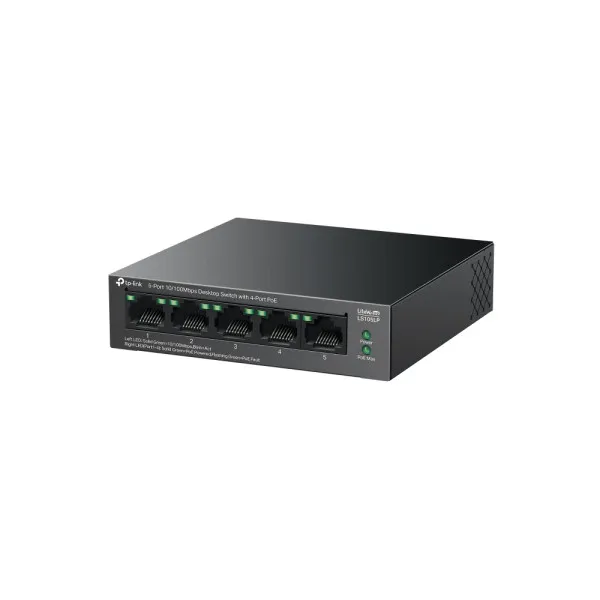 TP-Link LAN Switch TP-LINK LS105LP 5port 10/100 4-PoE metalno kućište Slika 4