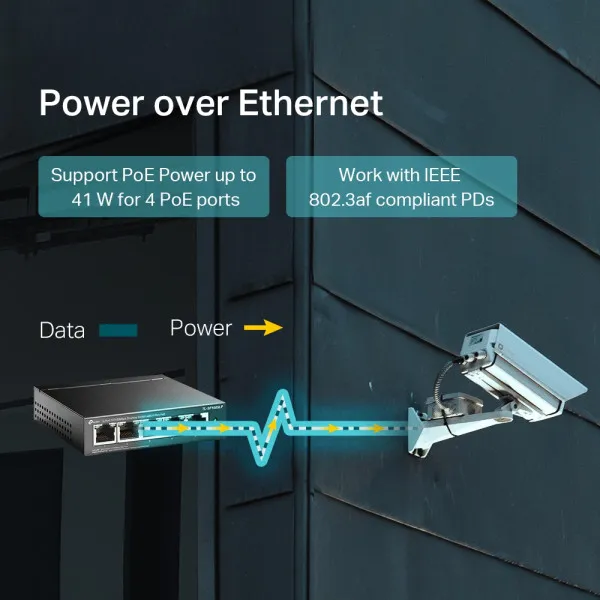 TP-Link LAN Switch TP-LINK TL-SF1005LP 10/100 5port (4 PoE) Slika 3