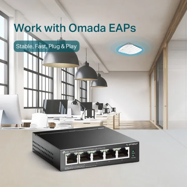 TP-Link LAN Switch TP-LINK TL-SF1005LP 10/100 5port (4 PoE) Slika 5