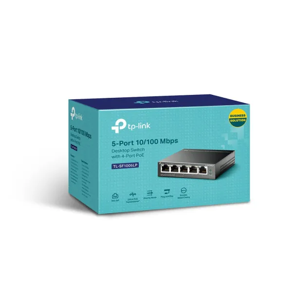 TP-Link LAN Switch TP-LINK TL-SF1005LP 10/100 5port (4 PoE) Slika 8