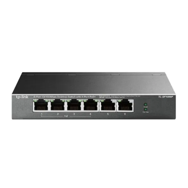 TP-Link LAN Switch TP-LINK TL-SF1006P 6-port 10/100 4-Port PoE+ Slika 1
