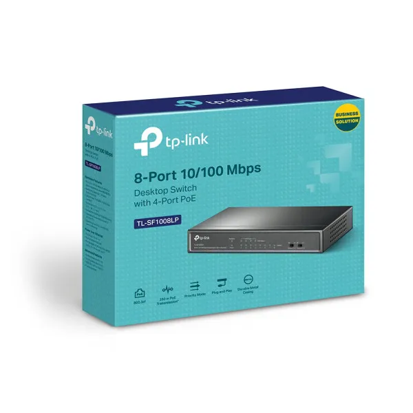 TP-Link LAN Switch TP-LINK TL-SF1008LP 10/100 8port/4PoE Slika 8