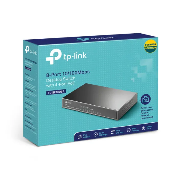 TP-Link LAN Switch TP-LINK TL-SF1008P PoE 8port 10/100Mbs Slika 5