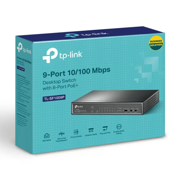 TP-Link LAN Switch TP-LINK TL-SF1009P 9port 10/100Mbs/8 PoE Slika 8